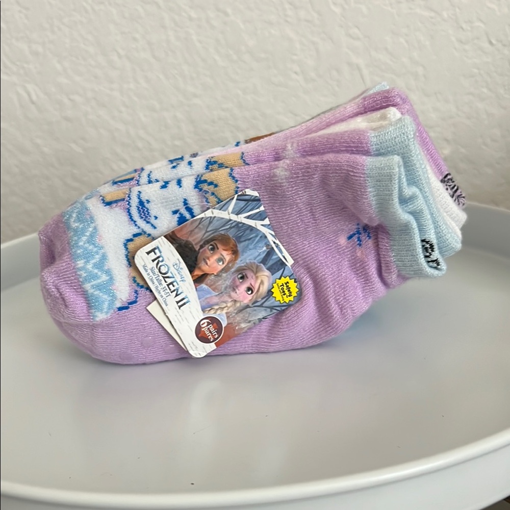 Frozen II Purple and Blue Socks